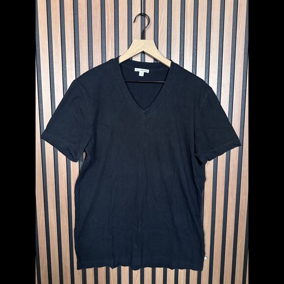 James Perse T Shirt 2 / Medium Mens Black Short Sleeve Casual 100% Combed Cotton - Picture 1 of 7